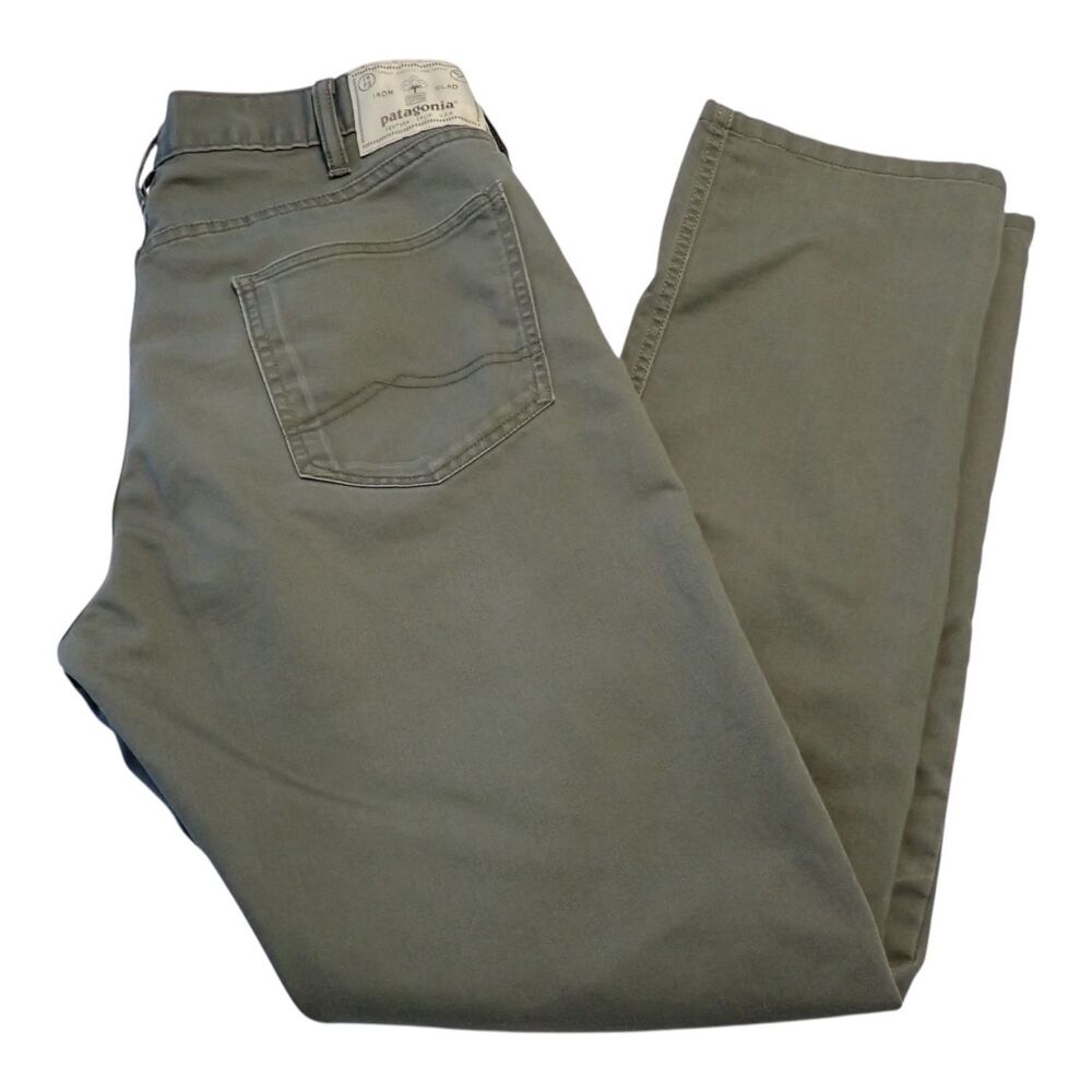 Patagonia Men's Performance Twill Jeans Pants Mens 33 x 32 Industrial Green